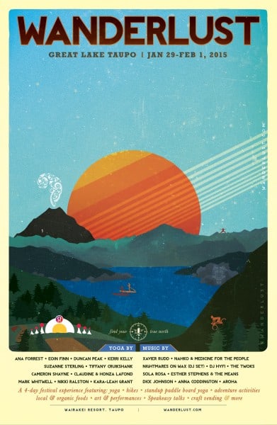 Wanderlust Great Lake Taupo 2015 (poster)